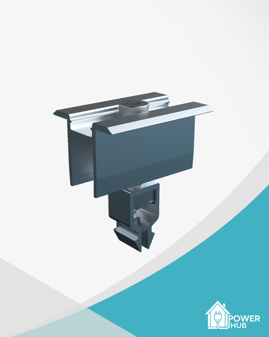 Solarstell Connect Universele Klem – Zilver