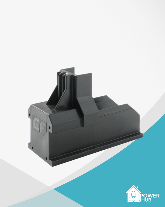 Esdec ClickFit EVO End Cap Mounting Rail – Black 